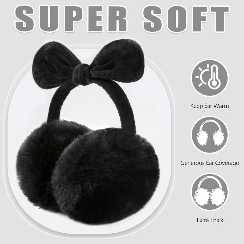 FSTEOE Winter Ear Muffs Women Warm Earmuff Girls Ear Warmers Soft Plush Outdoor Adjustable Ear Cover - Image 5